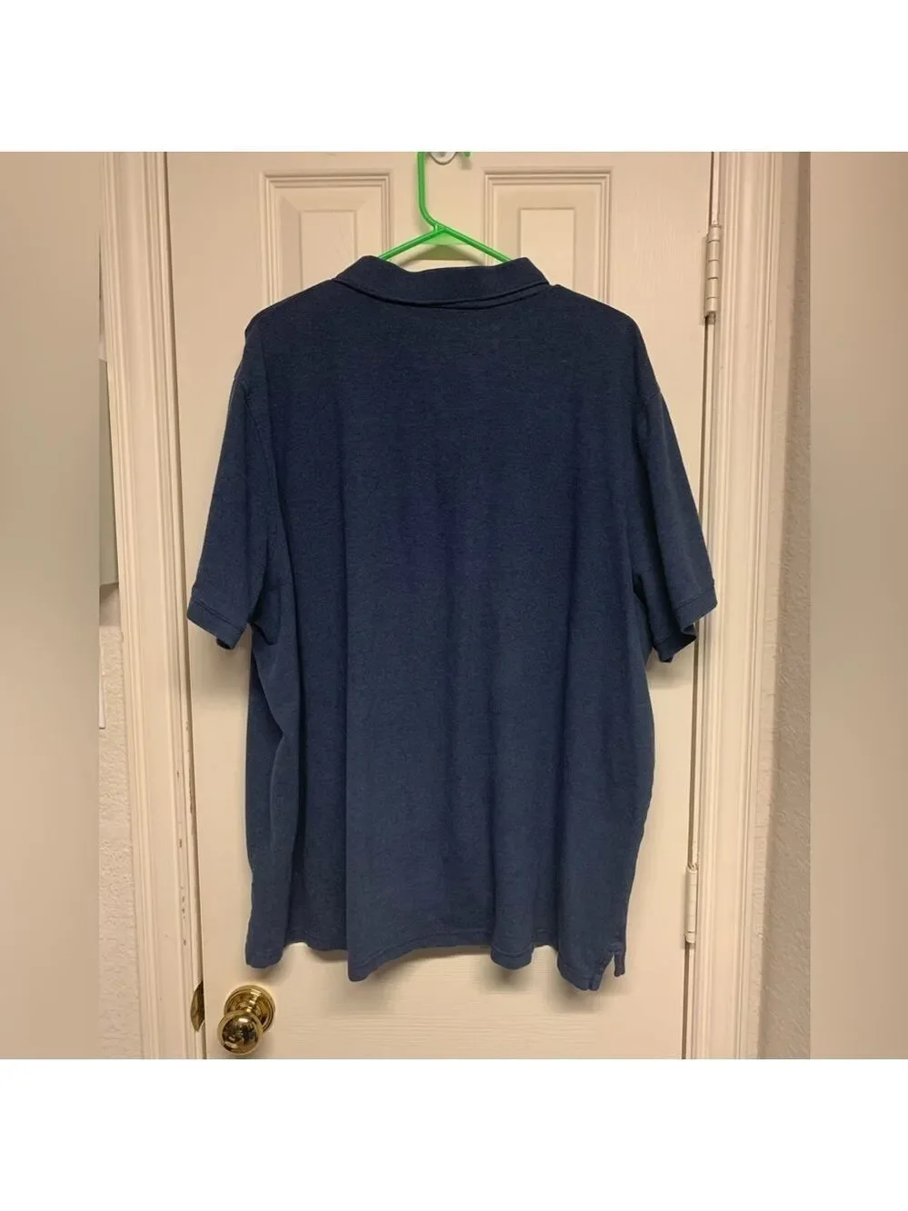 George navy mens polo shirt classic casual short sleeve cotton spandex size 3XL